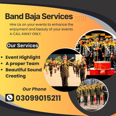 Shaadi & Barat Band Service in Lahore | Fauji Band baja for Booking