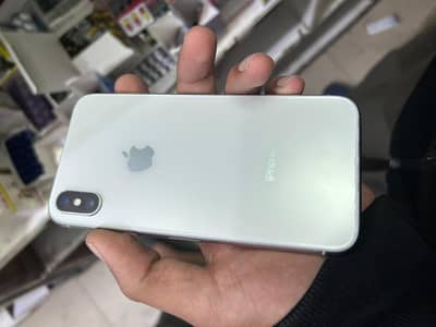 I phone x pta aprroved 64 gb white colour