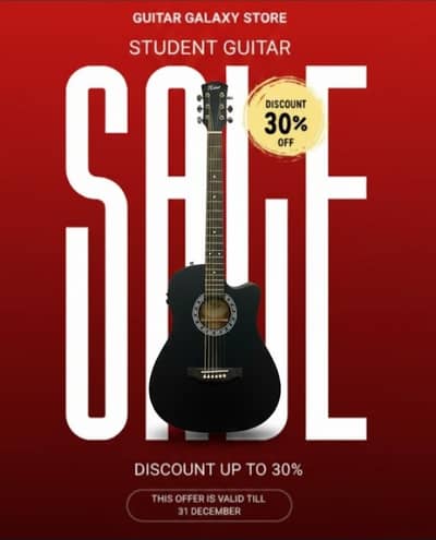 Fender 40'' Guitar | Brown Guitar Acoustic | Medium Guitar Premium