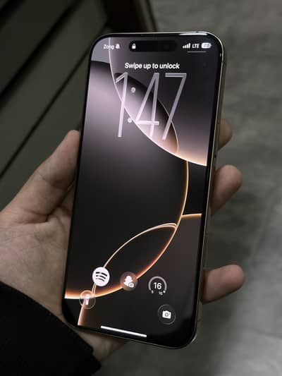 16 PRO MAX PTA APPROVED LLA  | 256Gb | 98% BATTERY HEALTH | WITH BOX