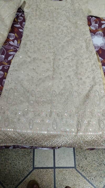 Krinkle chiffon 3 PC stitched suit