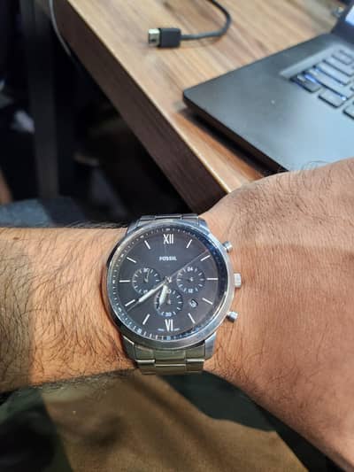 Fossil-Neutra Chronograph Stainless Steel- 44mm  Watch - FS5384