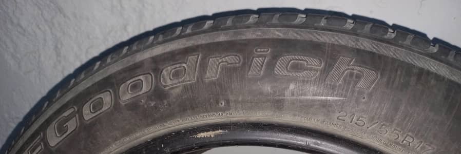 TIRES 215 55 17 BF GOODRICH TIRES FOR SALE LIKE NEW