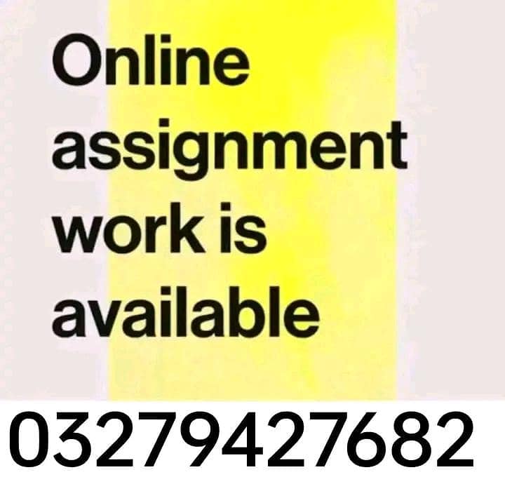 Online work 0
