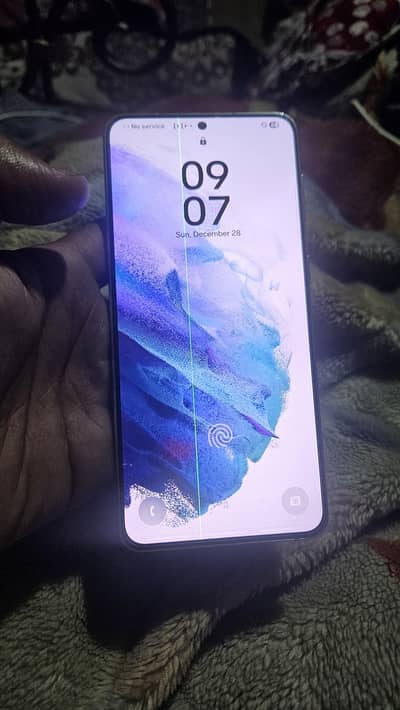 non non pta samsung s21 plus green line ok condition 10/9