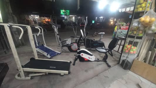 Imported manual treadmill Exercise cycle Elliptical machine spin bike