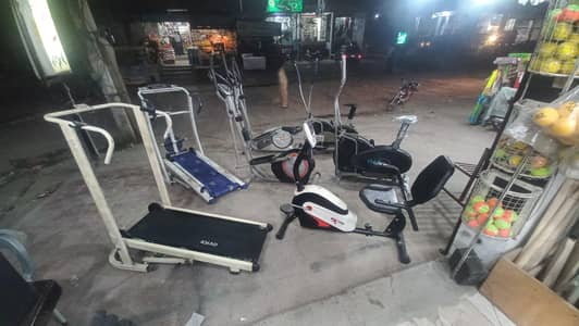 Imported manual treadmill Exercise cycle Elliptical cycling machine