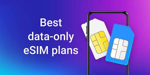 non pta esim only data plans available