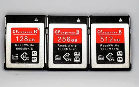 XQd Card Cf 64 to 512 Gb Avwaialbe