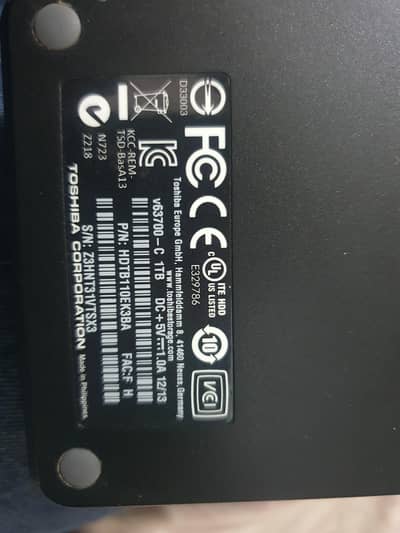 Toshiba 1Tb External drive