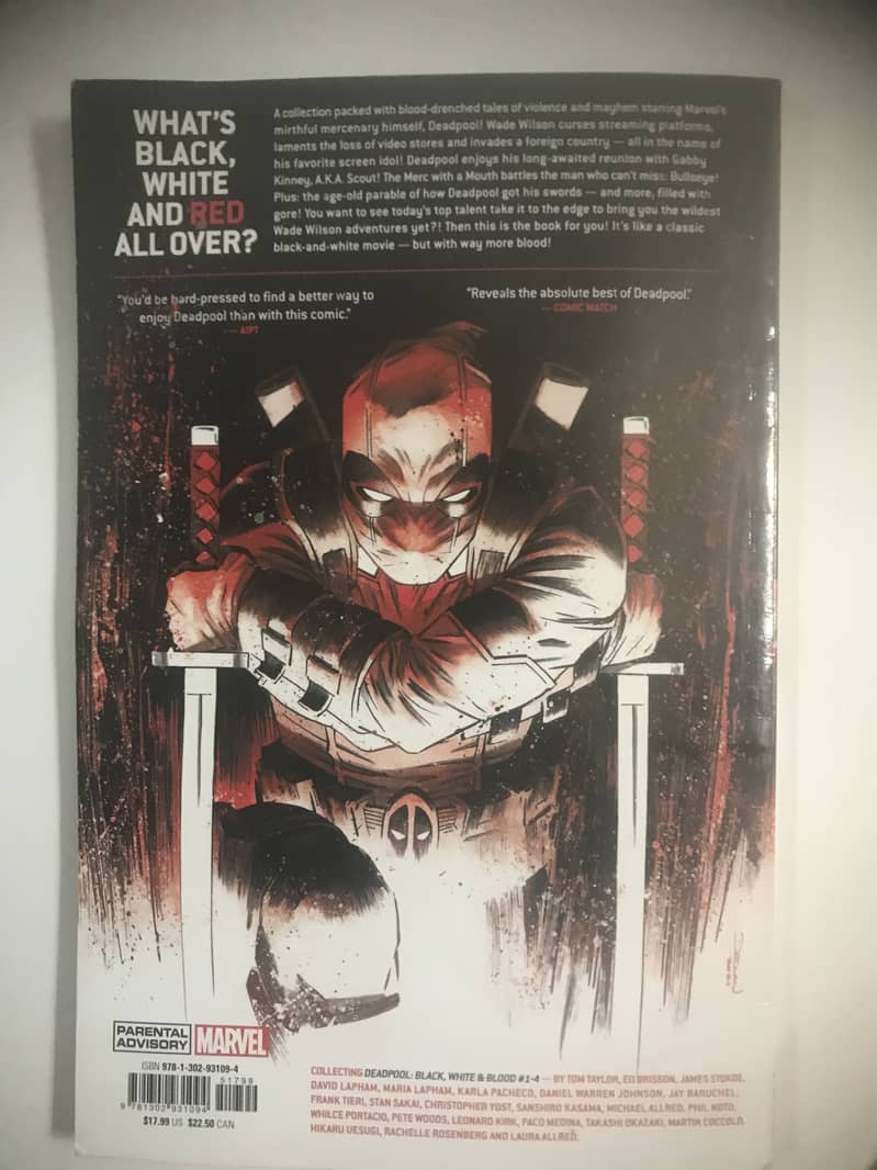 MARVEL DEADPOOL COMIC 1