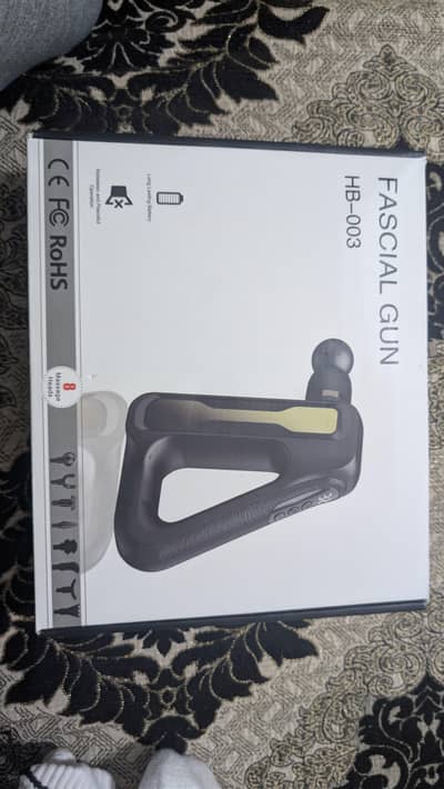 Fascial Gun HB-003 with 8 Massage Heads — Deep Tissue Muscle Massager