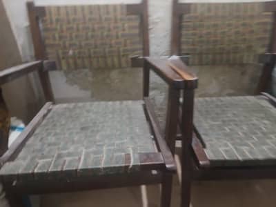 Brown color wood chairs  for sale