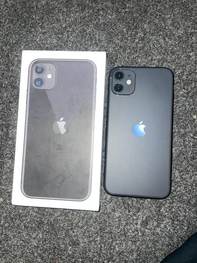 iPhone 11 64GB with box and sim time