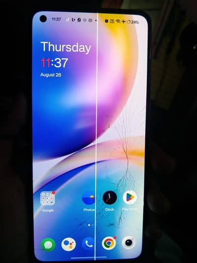 one plus 8T 2  lines touch damage but working 12/256 non PTA