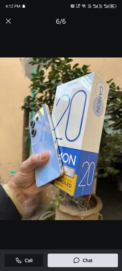 Tecno camon 20 16 ram extend ho kr 256 memory all okay ha