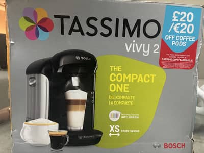 New Bosch Tassimo Vivy 2 Coffee Machine (Pods) for sale