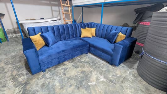 6 seater L shape corner sofa