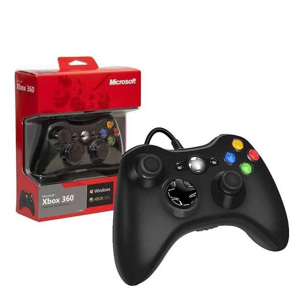 Xbox 360 Wired Controller for PC & Console | USB Gaming Joystick | Dual Vibration | Plug & Play for Windows 7/8/10/11
