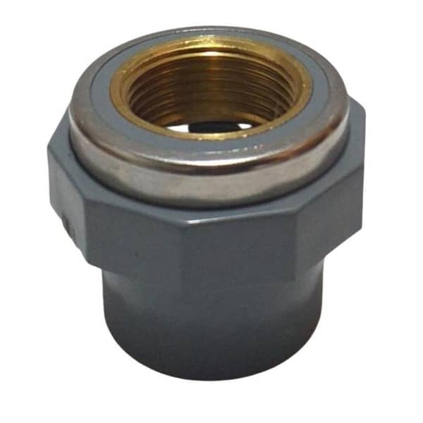 CPVC Female Brass Socket Connection - Sizes Available: 1/2", 3/4", and 1"