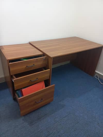 office table and side table