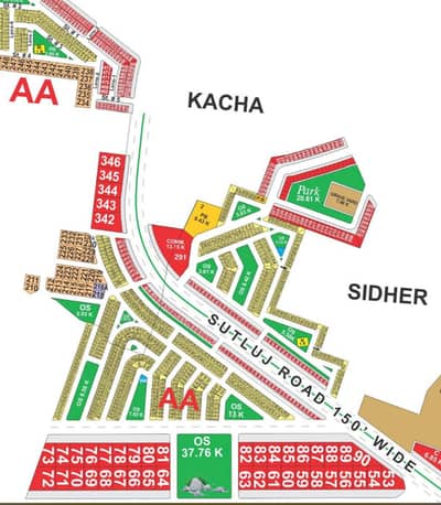 5 Marla 5th Ballot Plot for Sale AA Block LDA City | 150 Ft Sutluj Road | Hot Investment Opportunity