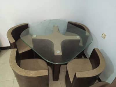 Brand New & Unused Modern 4-Seater Dining Set