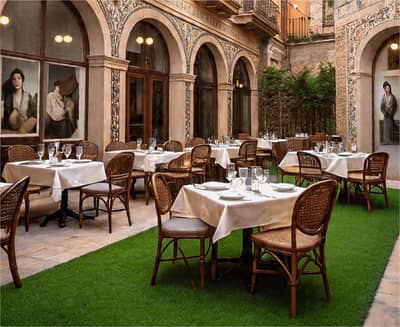 F7 Ready 4000 Sqft Cafe Furnished with Outdoor Dianing, Kitchen for Rent