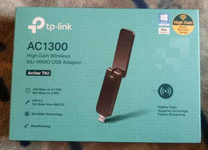 TP-Link Archer T4U AC1300 High Gain Wireless Dual Band USB