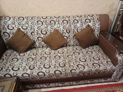 used 3 seater +  table