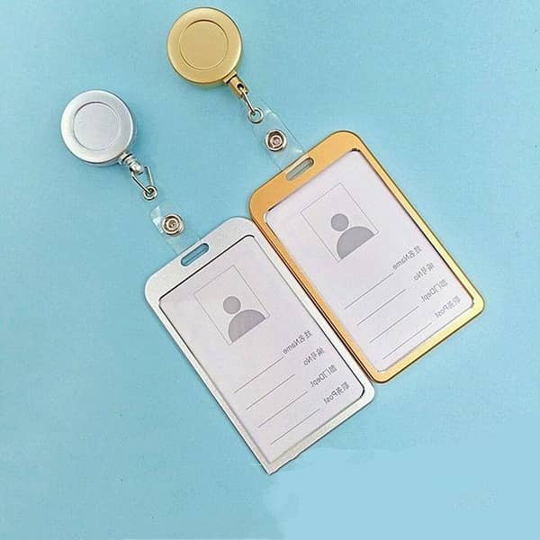 Aluminium Card Holder Card Cover Plastic Card Holder Business Bank Work Card Holders Employee Card Holders with Yoyo