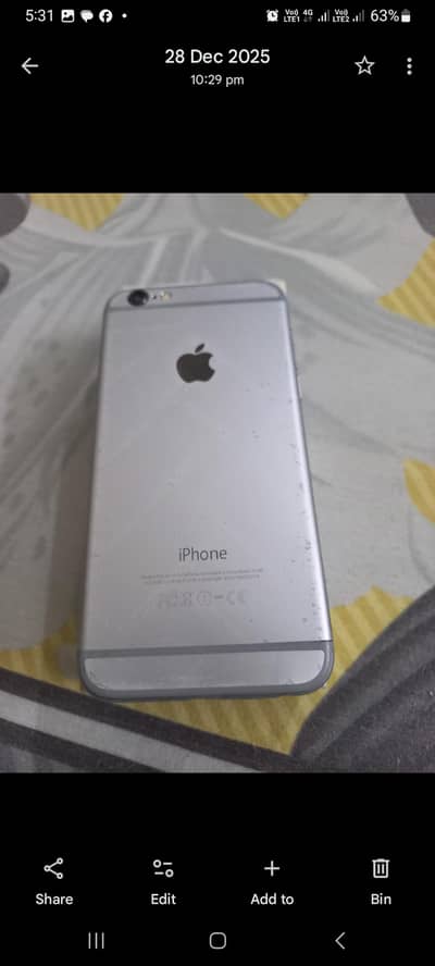 iPhone 6 16GB Silver – Used, Excellent Condition
