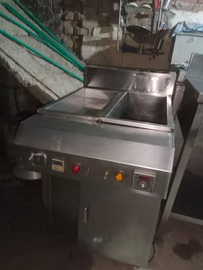 fire with sizzling box working table brading table