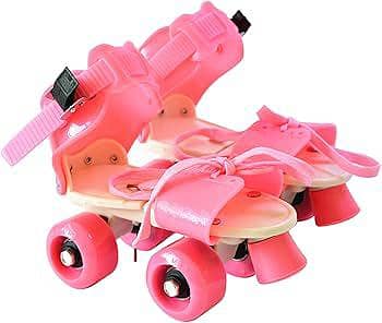 pink roller skates