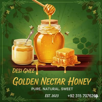 100% Pure Honey and Desi Ghee – Premium Quality