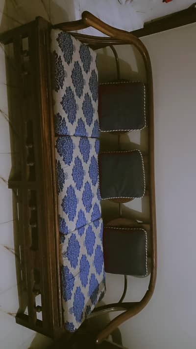 wooden 5 seater sofa set