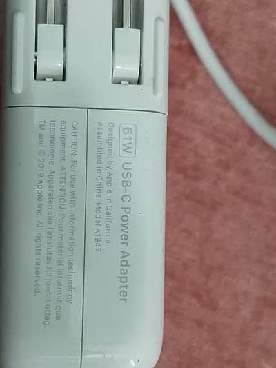 Original Apple Charger 61W  USB-C  power adapter