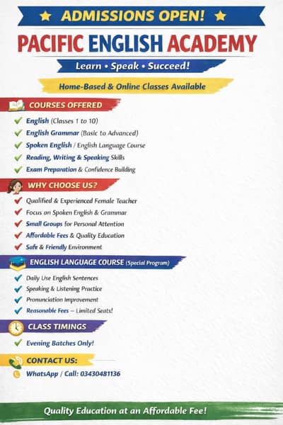 Evening English & Grammar Classes | Spoken English | Classes 1–10