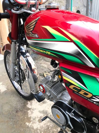Honda CD 70 first owner totally genuine urgent sale