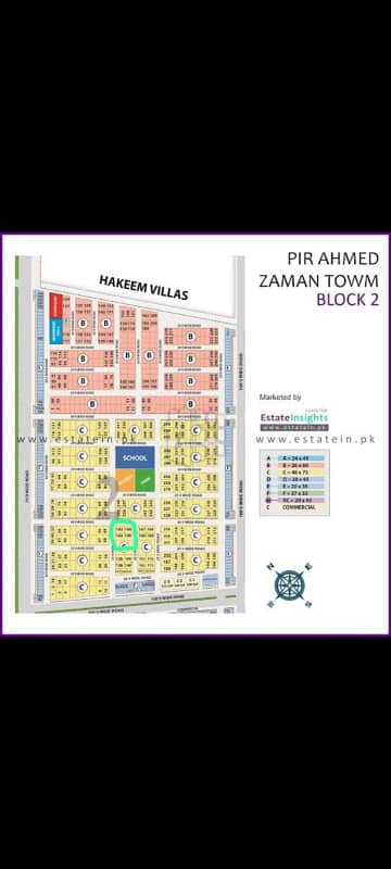 CORNER PLOT FOR SALE PIR AHMED ZAMAN TOWN BLOCK 3