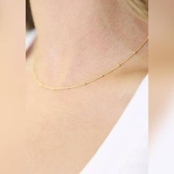 Elegant Gold Plated Indian Ball Chain For Women Fashion Jewellery