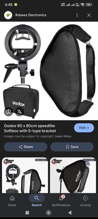 Godax soft box 80x80