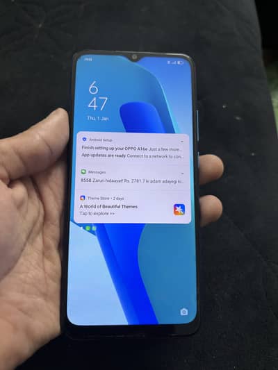 Oppo A16e (4GB/64GB) – Good Condition – PTA Approved