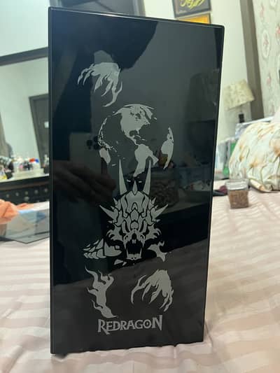 Original red dragon rgb cpu casing and accessories complete cpu