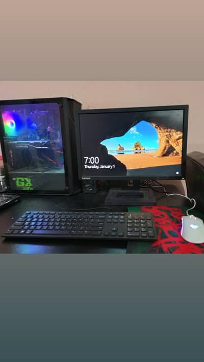 Core i5 6th Gen Gaming PC | 16GB RAM | RX 570 8GB | Lenovo LCD