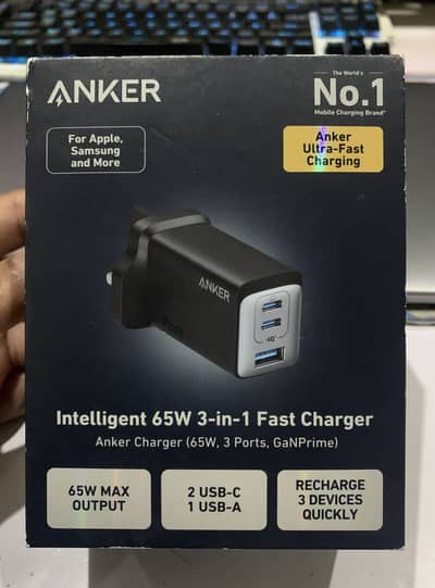 Anker 735 GanPrime 65w 3-in-1 Fast charger
