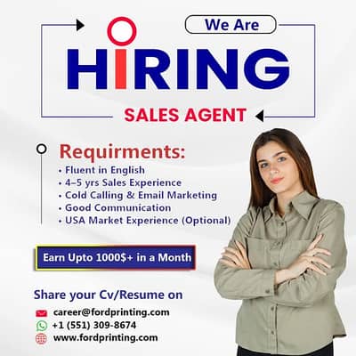 We are Hiring a Customer Sales Agent
