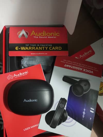 Audionic Signature S680 ear buds with warranty card