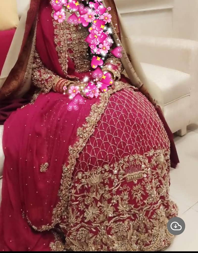 Bridle lehnga used_heavy embroidery wedding lehnga dress/party wear 2