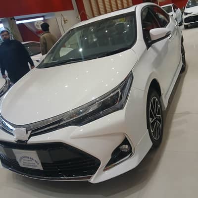 O meter New car black interior  stand on a Toyota showroom